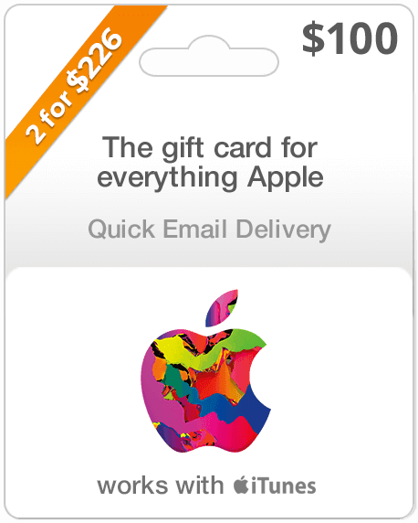 Buy $100 Apple Gift Cards