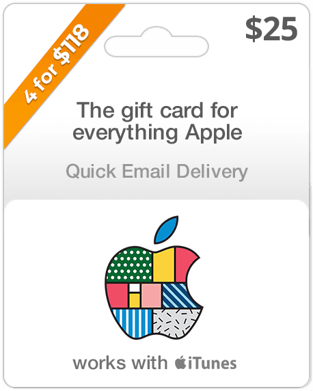 Buy $25 Apple Delivery Gift Email Cards Instant 