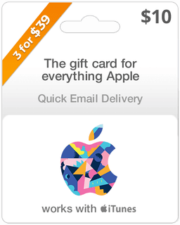 $10 Apple Gift Card - Email Delivery