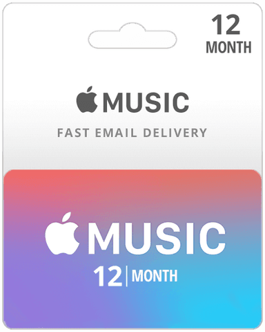 12 Month Subscription - Apple Music Gift Card (Email Delivery)