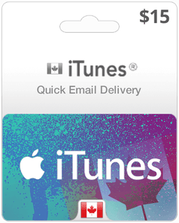 $15 Canada iTunes Gift Card (Email Delivery)