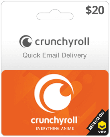 $20 Crunchyroll Gift Card (Email Delivery)