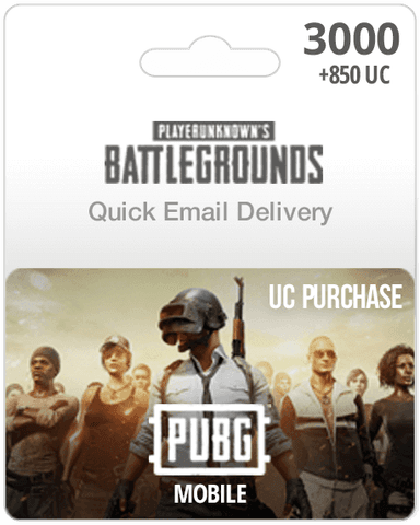 3000UC PUBG Mobile Gift Card - Email Delivery