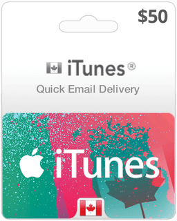 $50 Canada iTunes Gift Card (Email Delivery)