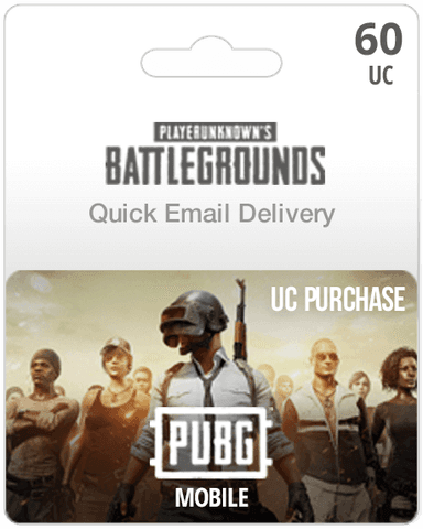 60UC PUBG Mobile Gift Card - Email Delivery