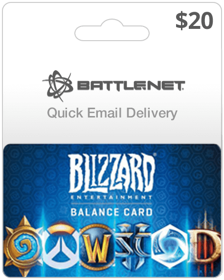 Buy Blizzard/BattleNet Gift Card - Get Instant Email Delivery!