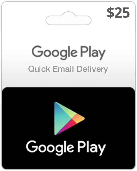 25 Google Play Card Gift Play Google | Email Delivery Gift Codes Card
